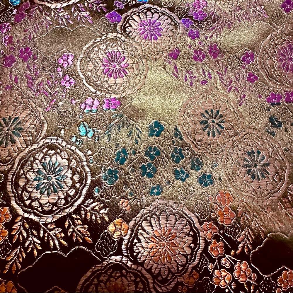 Vintage | Jacket | Vintage Peridot Green Floral Chinese Jacquard Jacket - Picture 9 of 12